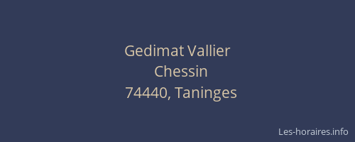 Gedimat Vallier