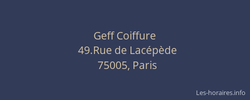 Geff Coiffure