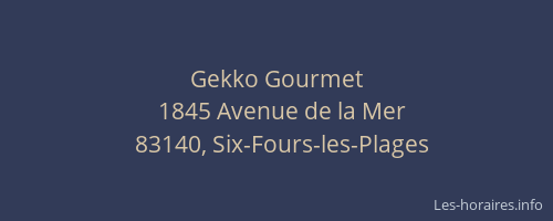 Gekko Gourmet