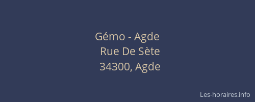 Gémo - Agde