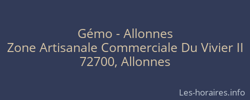 Gémo - Allonnes