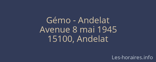 Gémo - Andelat
