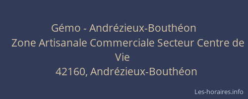 Gémo - Andrézieux-Bouthéon