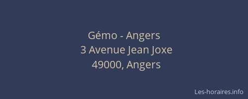 Gémo - Angers