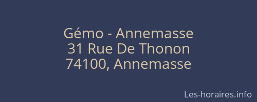 Gémo - Annemasse