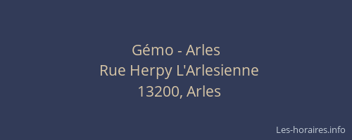 Gémo - Arles