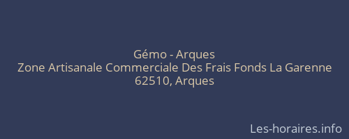 Gémo - Arques