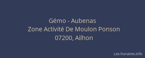 Gémo - Aubenas