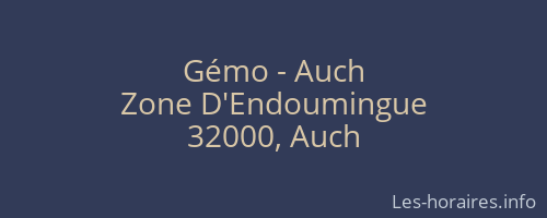 Gémo - Auch