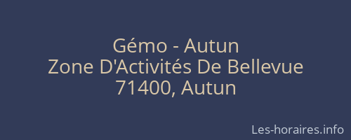 Gémo - Autun