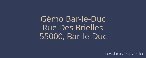 Gémo Bar-le-Duc