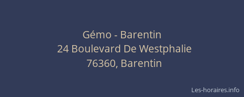 Gémo - Barentin
