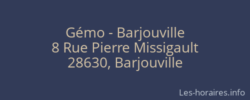 Gémo - Barjouville