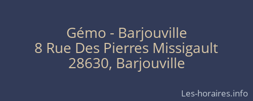 Gémo - Barjouville