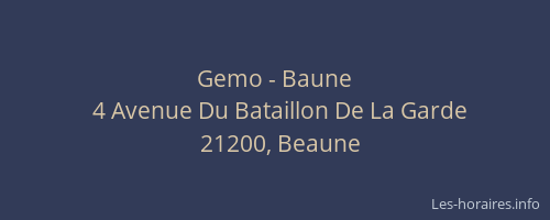 Gemo - Baune