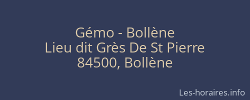 Gémo - Bollène