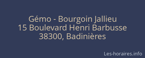 Gémo - Bourgoin Jallieu