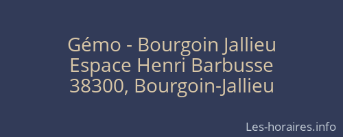 Gémo - Bourgoin Jallieu