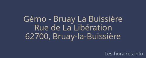 Gémo - Bruay La Buissière