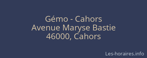Gémo - Cahors