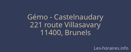 Gémo - Castelnaudary