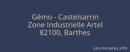 Gémo - Castelsarrin