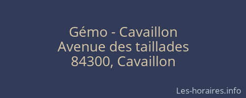 Gémo - Cavaillon