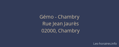 Gémo - Chambry