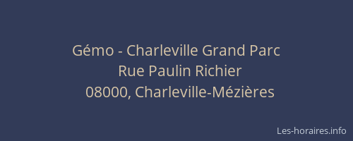 Gémo - Charleville Grand Parc