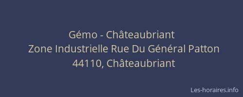 Gémo - Châteaubriant