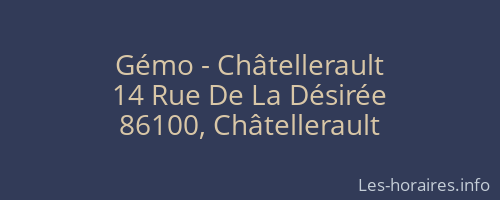 Gémo - Châtellerault