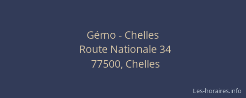 Gémo - Chelles