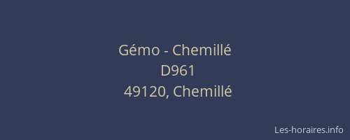 Gémo - Chemillé