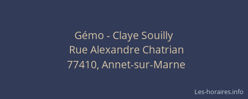 Gémo - Claye Souilly