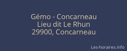 Gémo - Concarneau