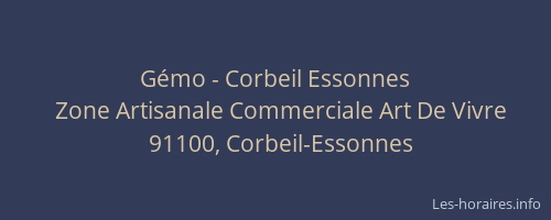 Gémo - Corbeil Essonnes