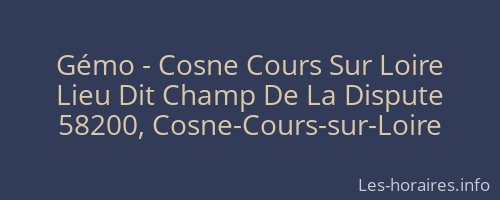 Gémo - Cosne Cours Sur Loire