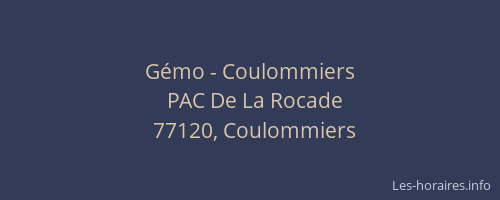 Gémo - Coulommiers