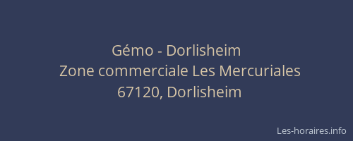 Gémo - Dorlisheim