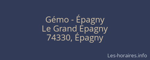 Gémo - Épagny