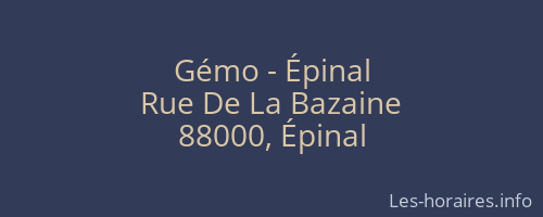 Gémo - Épinal
