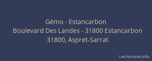 Gémo - Estancarbon