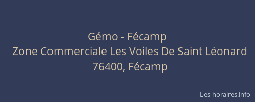 Gémo - Fécamp