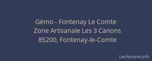 Gémo - Fontenay Le Comte