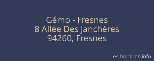 Gémo - Fresnes