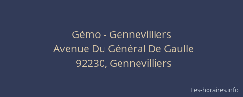 Gémo - Gennevilliers