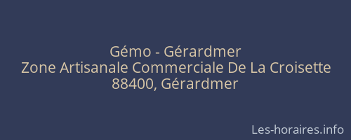 Gémo - Gérardmer