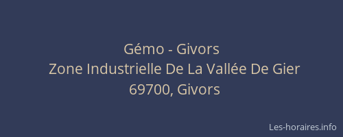 Gémo - Givors