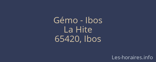 Gémo - Ibos