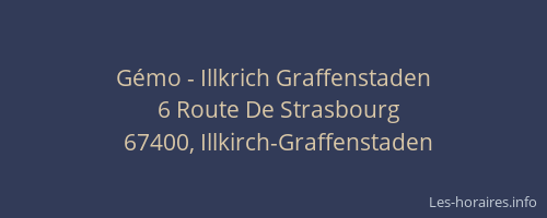 Gémo - Illkrich Graffenstaden